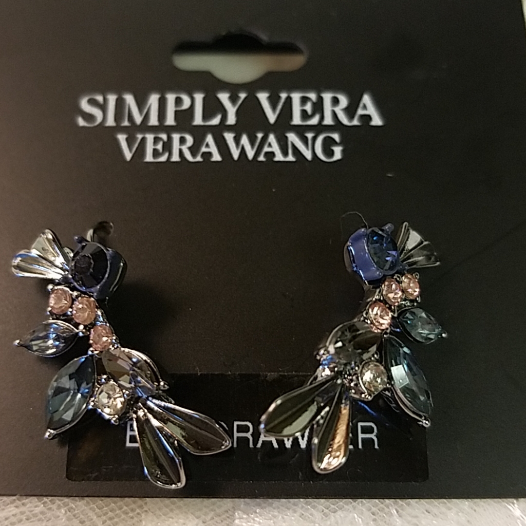 Brand New Vera Wang Cz Earrings